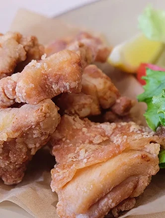 Komekara (Sake and rice flour fried chicken)