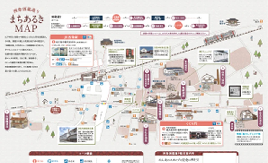 Walking Guide of Saijo Sake Brewery Street