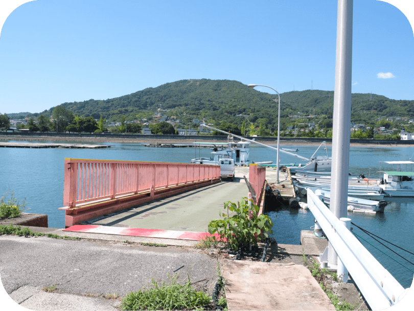 龍王島行き渡船乗り場乗船場所の写真
