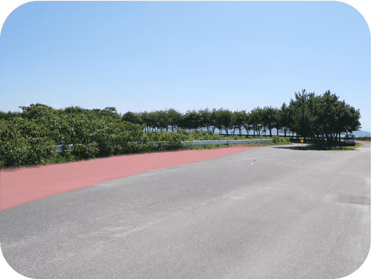 龍王島行き渡船乗り場駐車場（道路端）